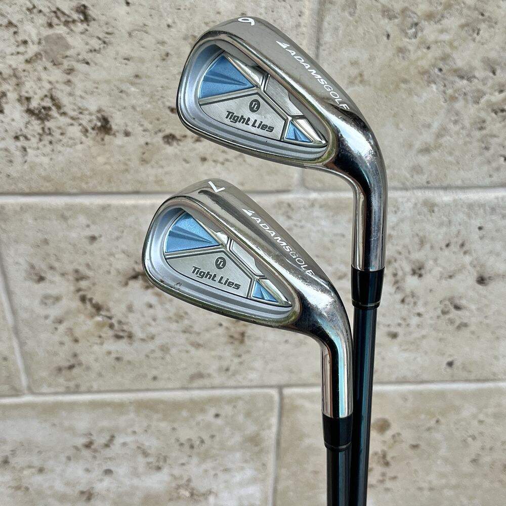 Women's Adams Tight Lies TL 6 & 7 Irons Lot Graphite Shafts RH Ladies-Flex